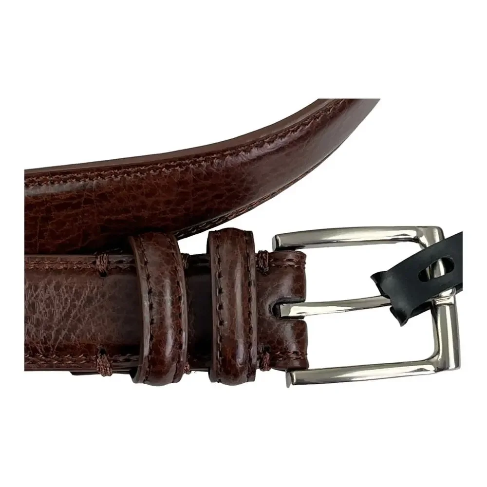 Aurielo Valentino Belt 46XL Men's Black Leather